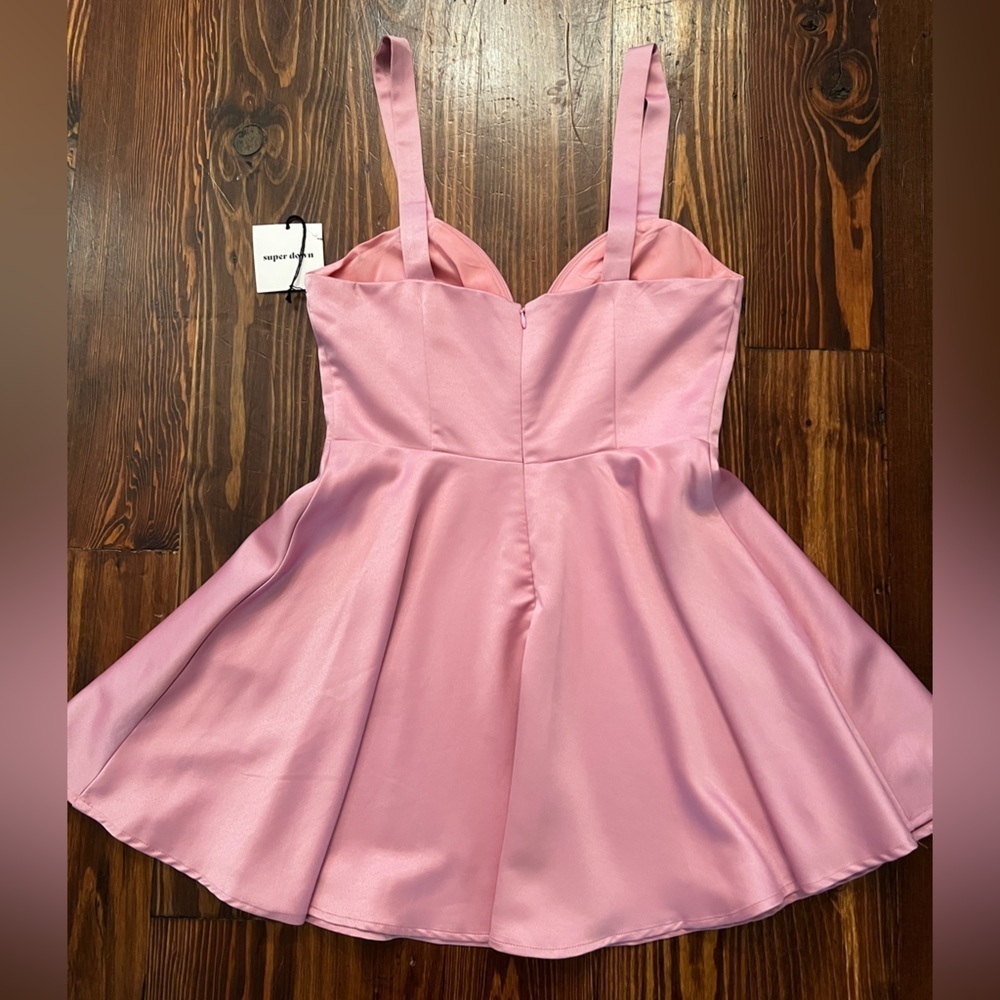 SUPERDOWN Jayden Sweetheart Mini Dress in Rose - Picture 4 of 9